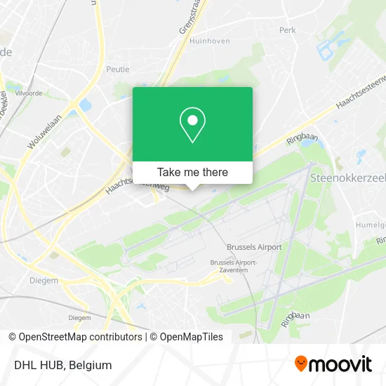 DHL HUB map