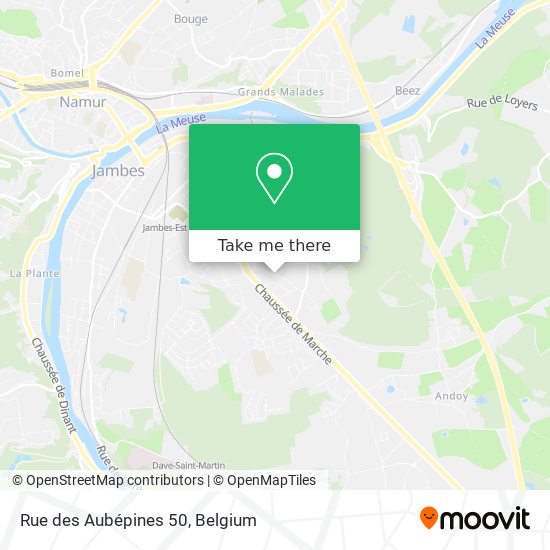 Rue des Aubépines 50 plan