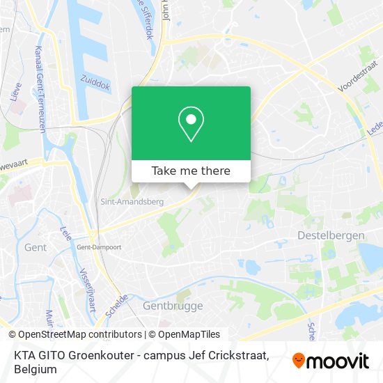 KTA GITO Groenkouter - campus Jef Crickstraat map