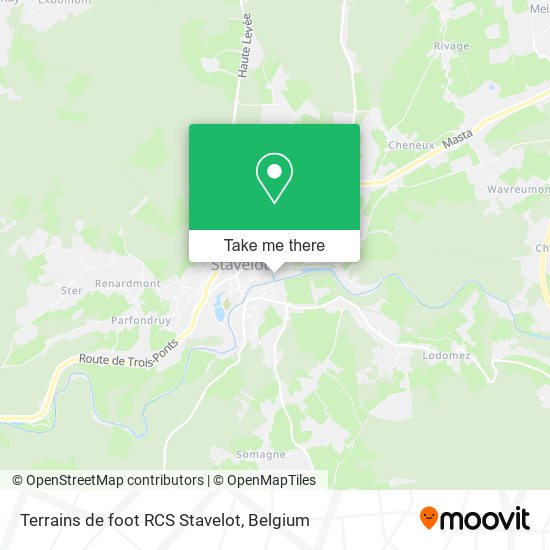Terrains de foot RCS Stavelot map