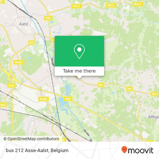 bus 212 Asse-Aalst plan