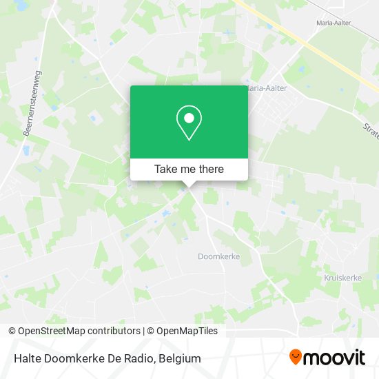 Halte Doomkerke De Radio plan
