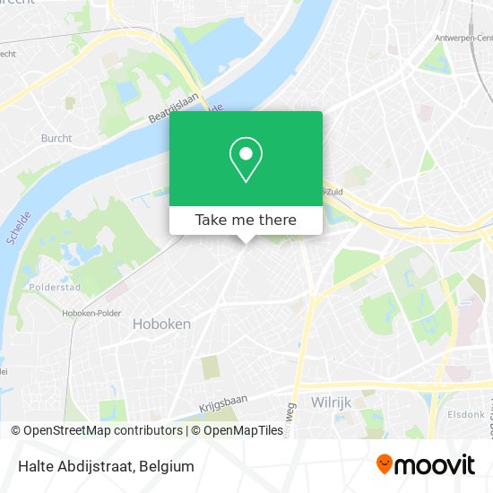 Halte Abdijstraat plan