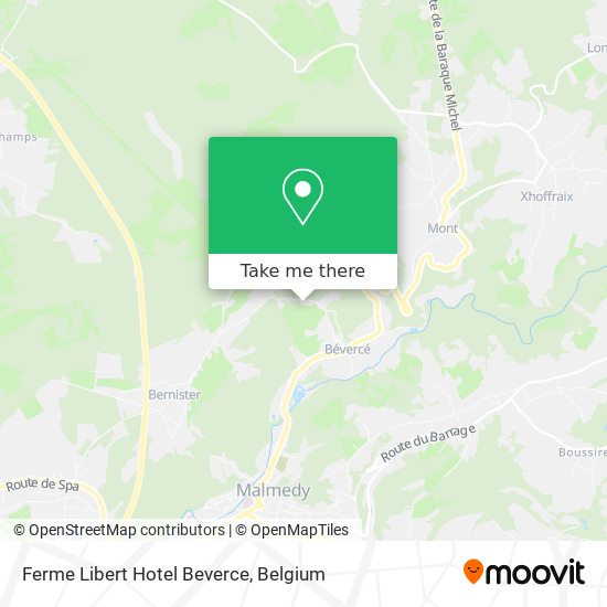 Ferme Libert Hotel Beverce map