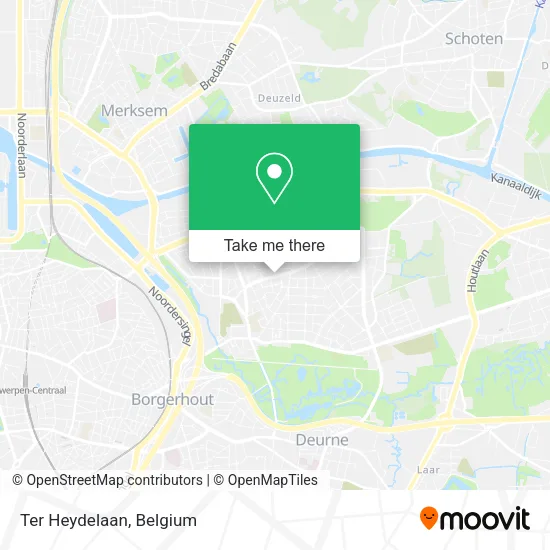 Ter Heydelaan map
