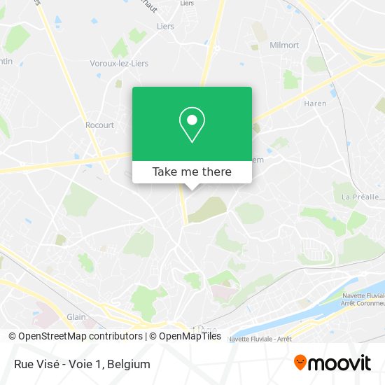 Rue Visé - Voie 1 map