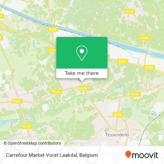 Carrefour Market Vorst Laakdal plan