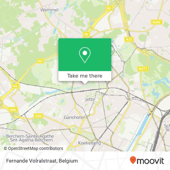 Fernande Volralstraat map