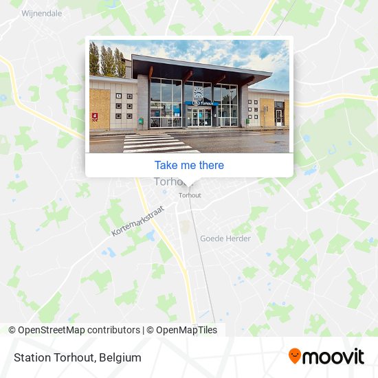 Station Torhout map