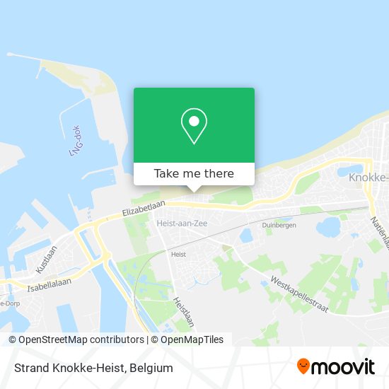 Strand Knokke-Heist map