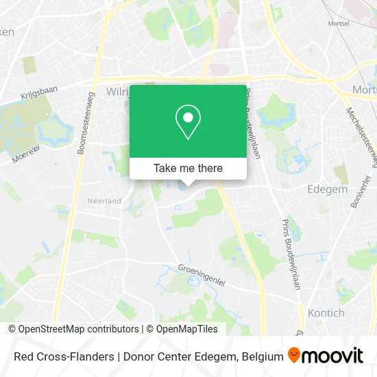 Red Cross-Flanders | Donor Center Edegem map