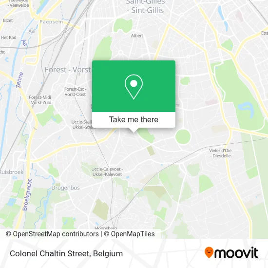 Colonel Chaltin Street map