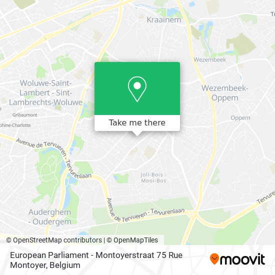 European Parliament - Montoyerstraat 75 Rue Montoyer map