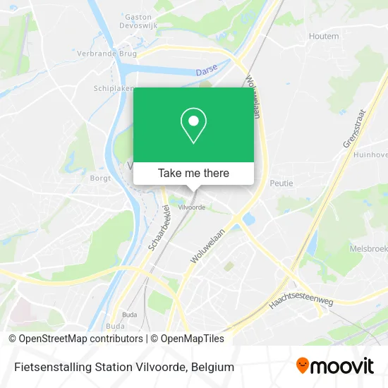 Fietsenstalling Station Vilvoorde plan