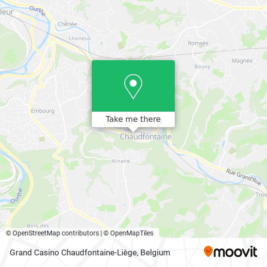 Grand Casino Chaudfontaine-Liège map