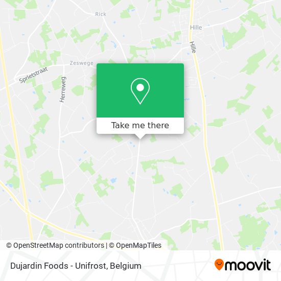 Dujardin Foods - Unifrost map
