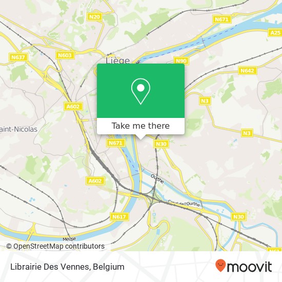 Librairie Des Vennes map