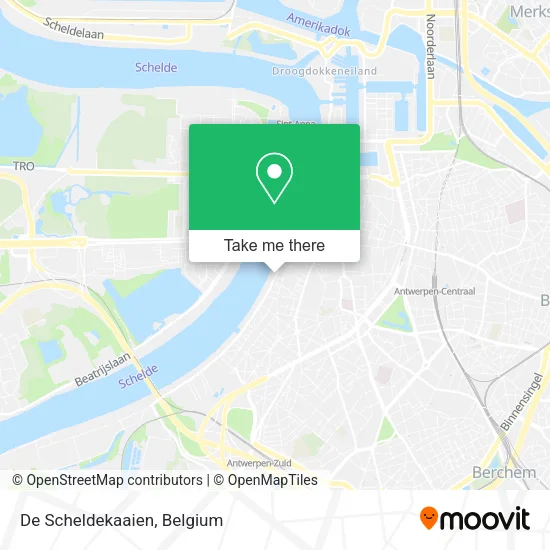 De Scheldekaaien map