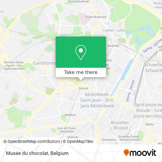 Musée du chocolat map