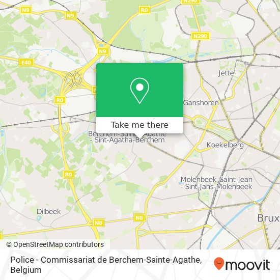 Police - Commissariat de Berchem-Sainte-Agathe plan