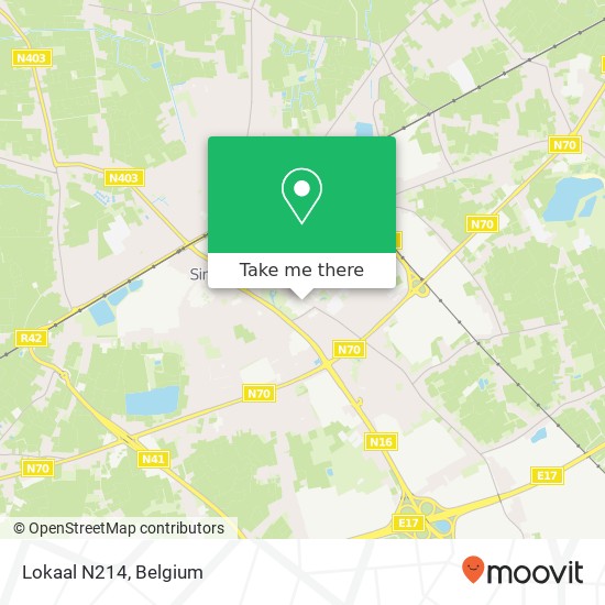 Lokaal N214 map