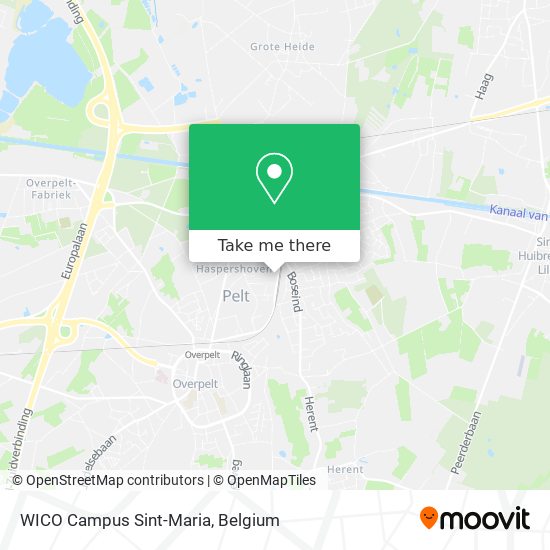 WICO Campus Sint-Maria map