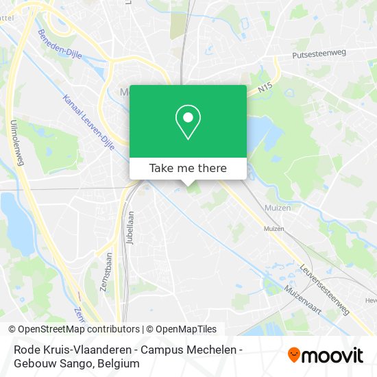 Rode Kruis-Vlaanderen - Campus Mechelen - Gebouw Sango map