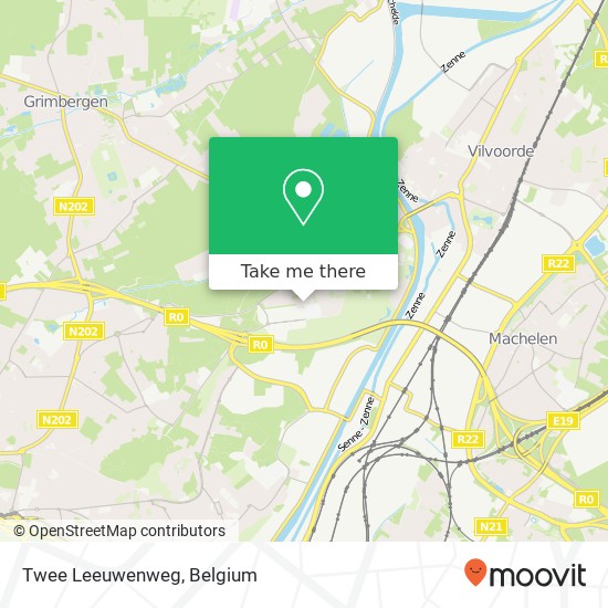 Twee Leeuwenweg map