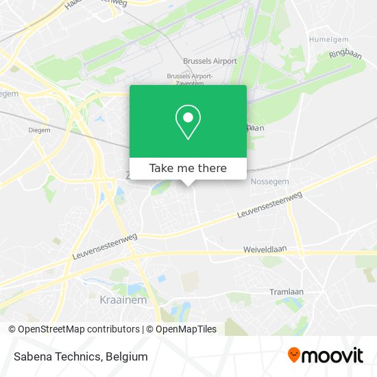 Sabena Technics map