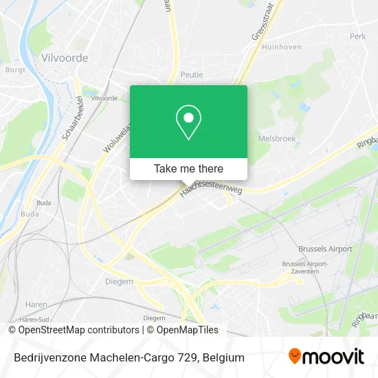 Bedrijvenzone Machelen-Cargo 729 map