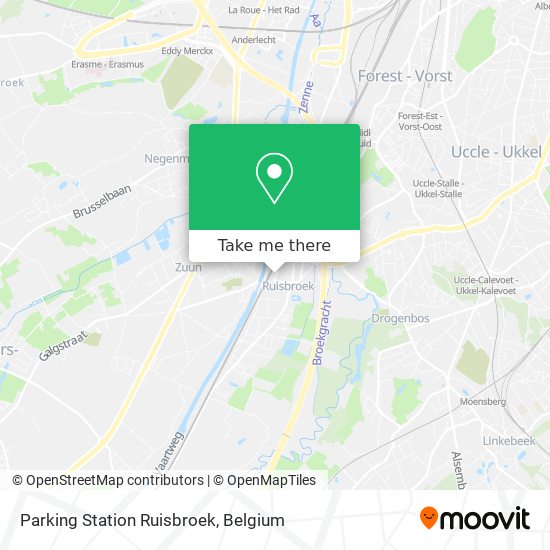 Parking Station Ruisbroek map