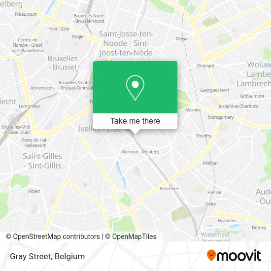 Gray Street map