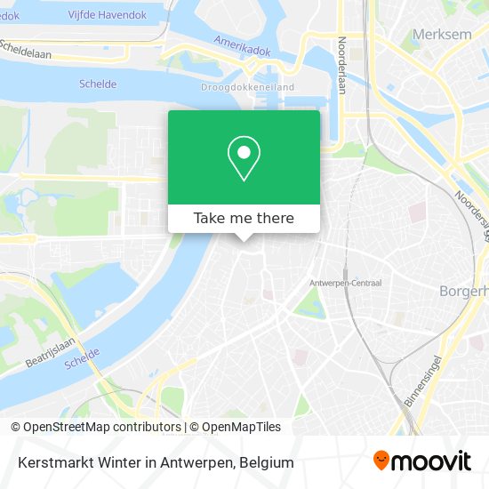 Kerstmarkt Winter in Antwerpen map