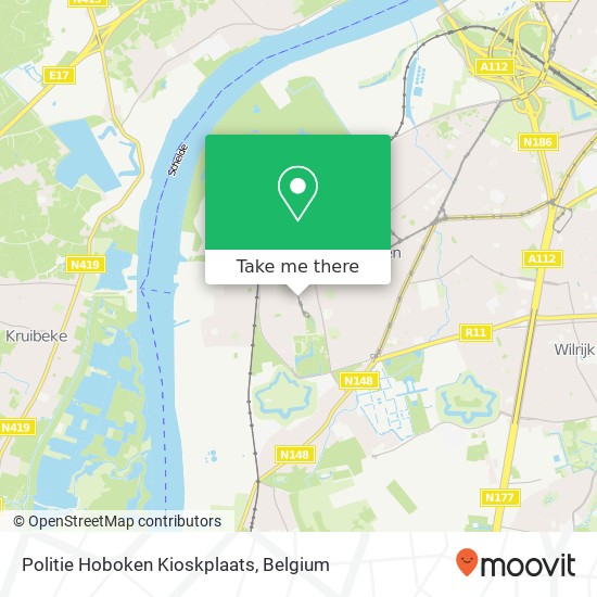 Politie Hoboken Kioskplaats map