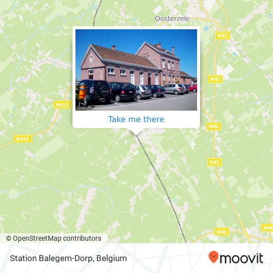 Station Balegem-Dorp plan