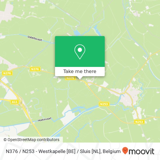 N376 / N253 - Westkapelle [BE] / Sluis [NL] plan