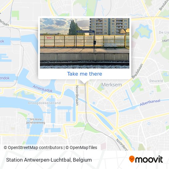 Station Antwerpen-Luchtbal plan