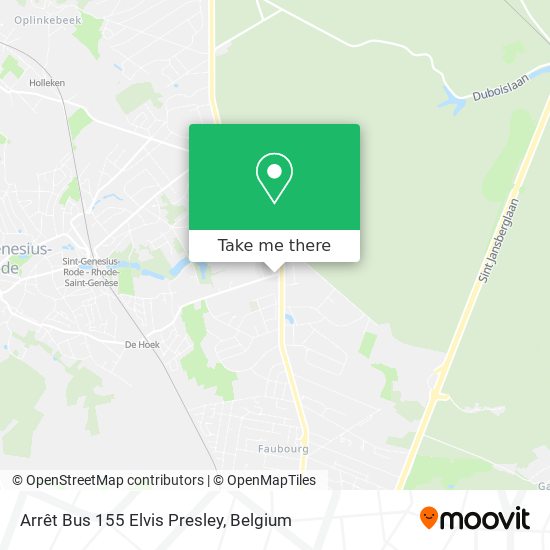 Arrêt Bus 155 Elvis Presley map