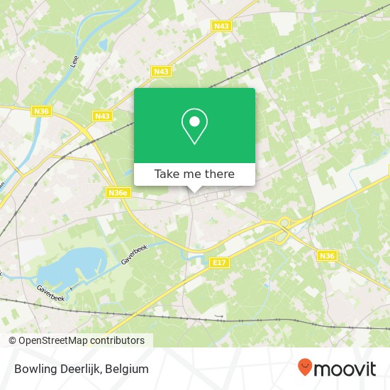 Bowling Deerlijk map