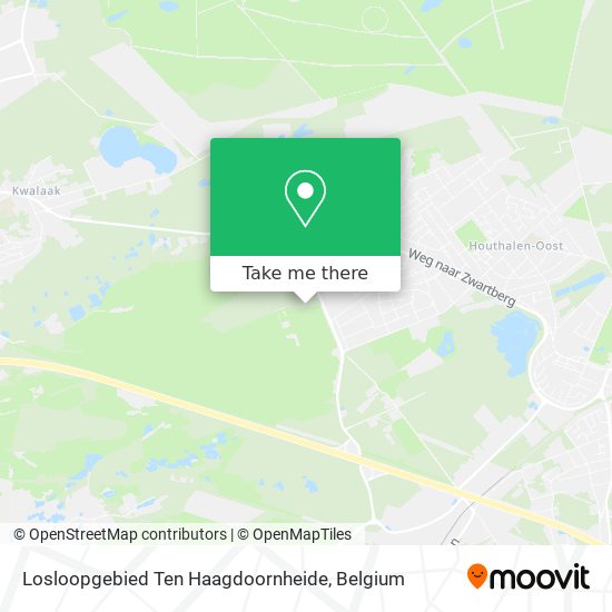 Losloopgebied Ten Haagdoornheide plan