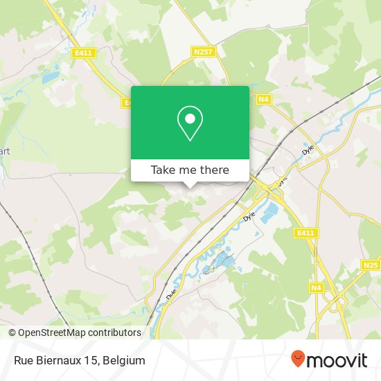 Rue Biernaux 15 map