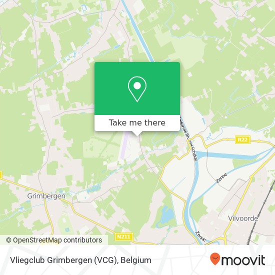 Vliegclub Grimbergen (VCG) map