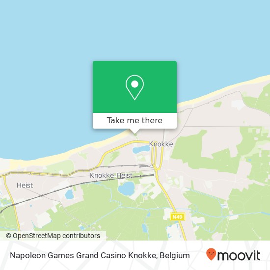 Napoleon Games Grand Casino Knokke map