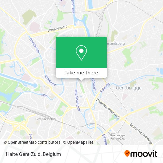 Halte Gent Zuid plan