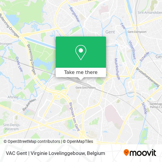 VAC Gent | Virginie Lovelinggebouw plan