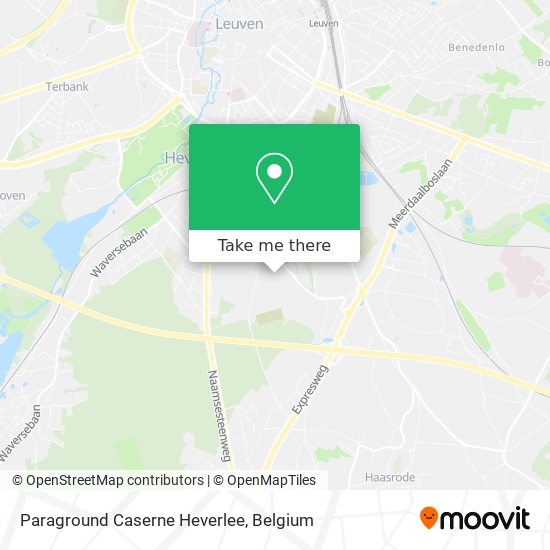 Paraground Caserne Heverlee map