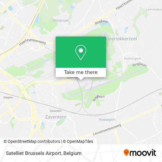 Satelliet Brussels Airport map