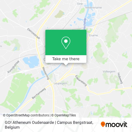 GO! Atheneum Oudenaarde | Campus Bergstraat map