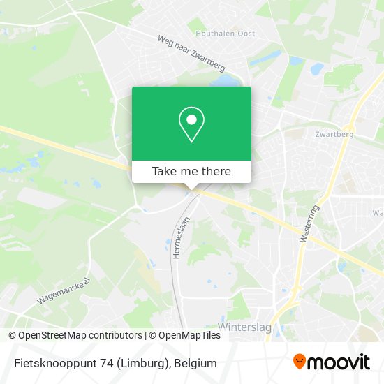 Fietsknooppunt 74 (Limburg) plan