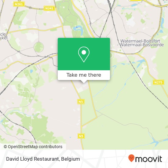 David Lloyd Restaurant map